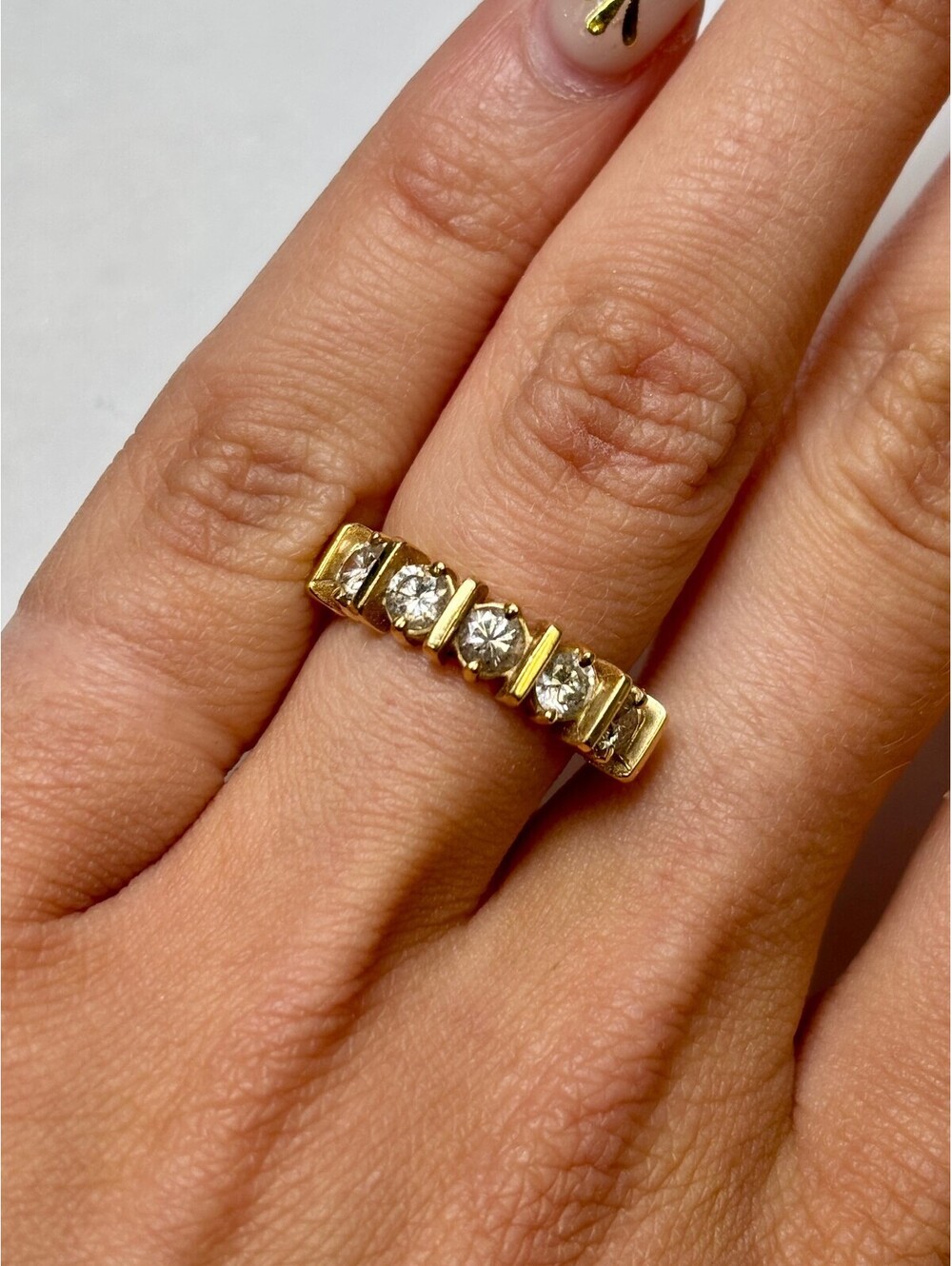 14k Yellow Gold Diamond Ring